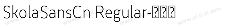 SkolaSansCn Regular字体转换